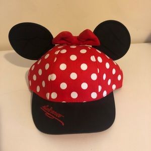 WDW Minnie Mouse Ears Baseball Hat Women/Youth